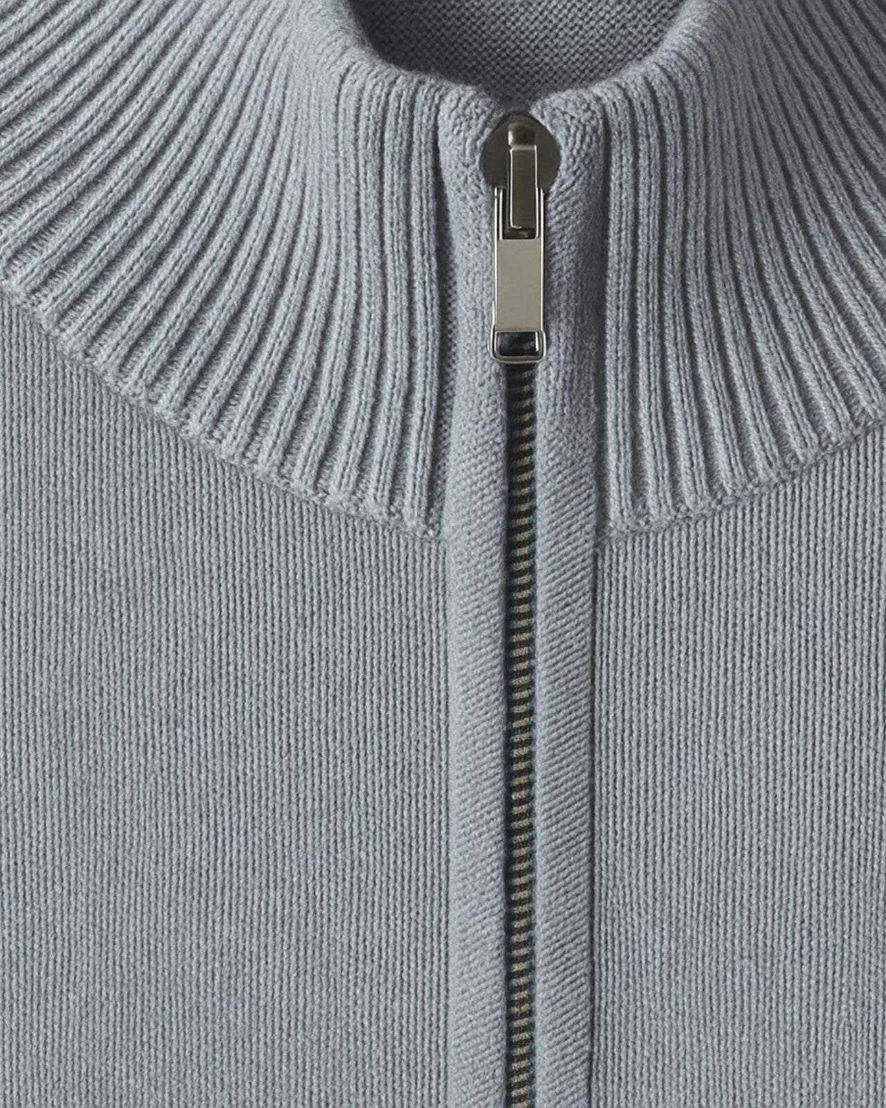 Aurazio Maglione di lana con zip parziale da uomo