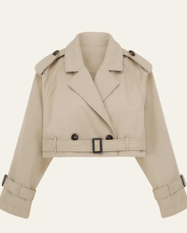 Aurazio Giacca Trench Corto Elegante da donna