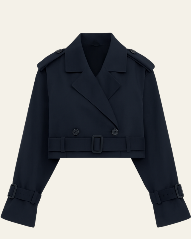 Aurazio Giacca Trench Corto Elegante da donna