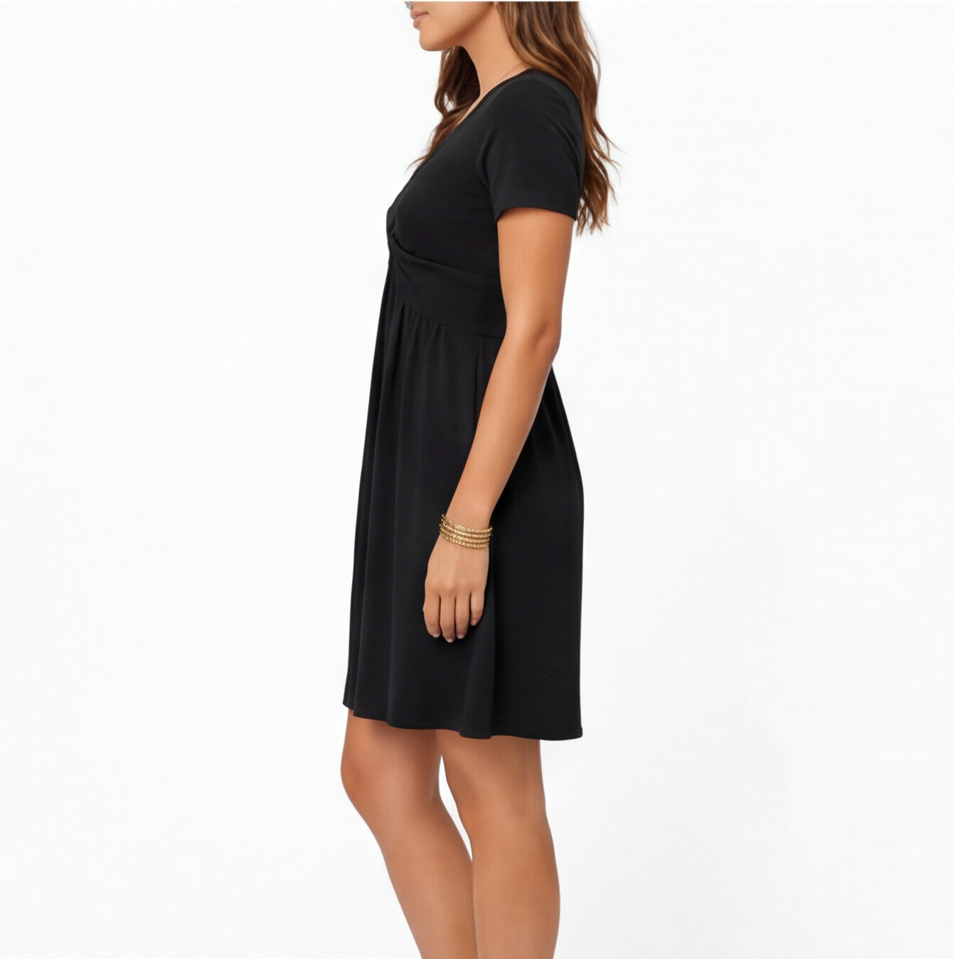 Abito Donna in Cotone Estivo Scollo a V Linea A