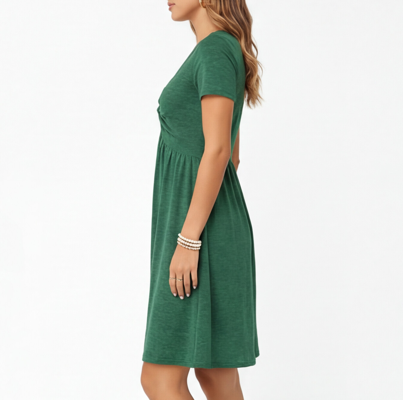 Abito Donna in Cotone Estivo Scollo a V Linea A