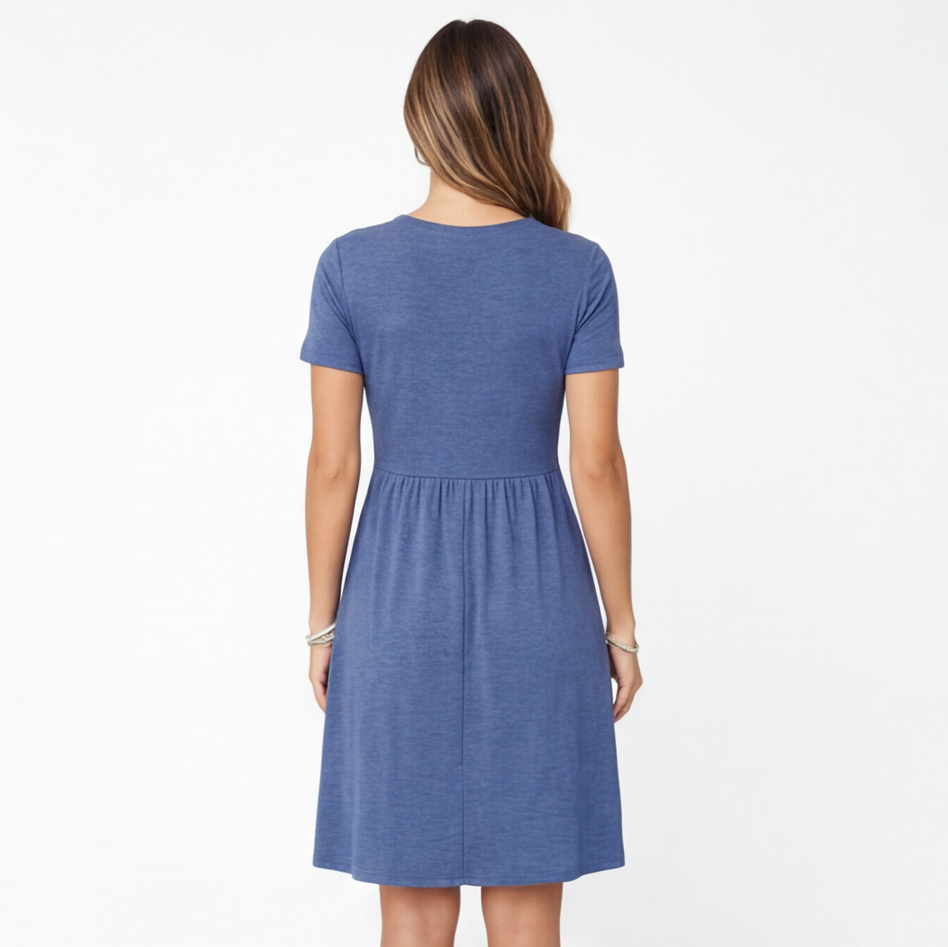 Abito Donna in Cotone Estivo Scollo a V Linea A