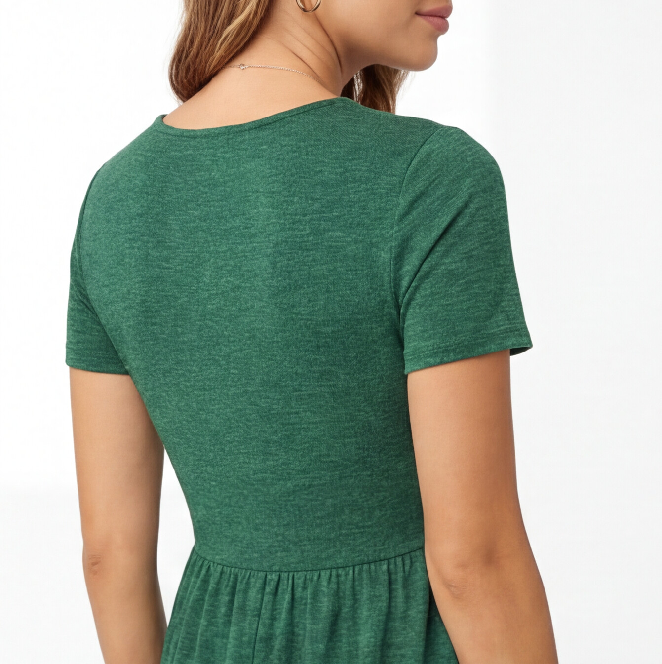 Abito Donna in Cotone Estivo Scollo a V Linea A