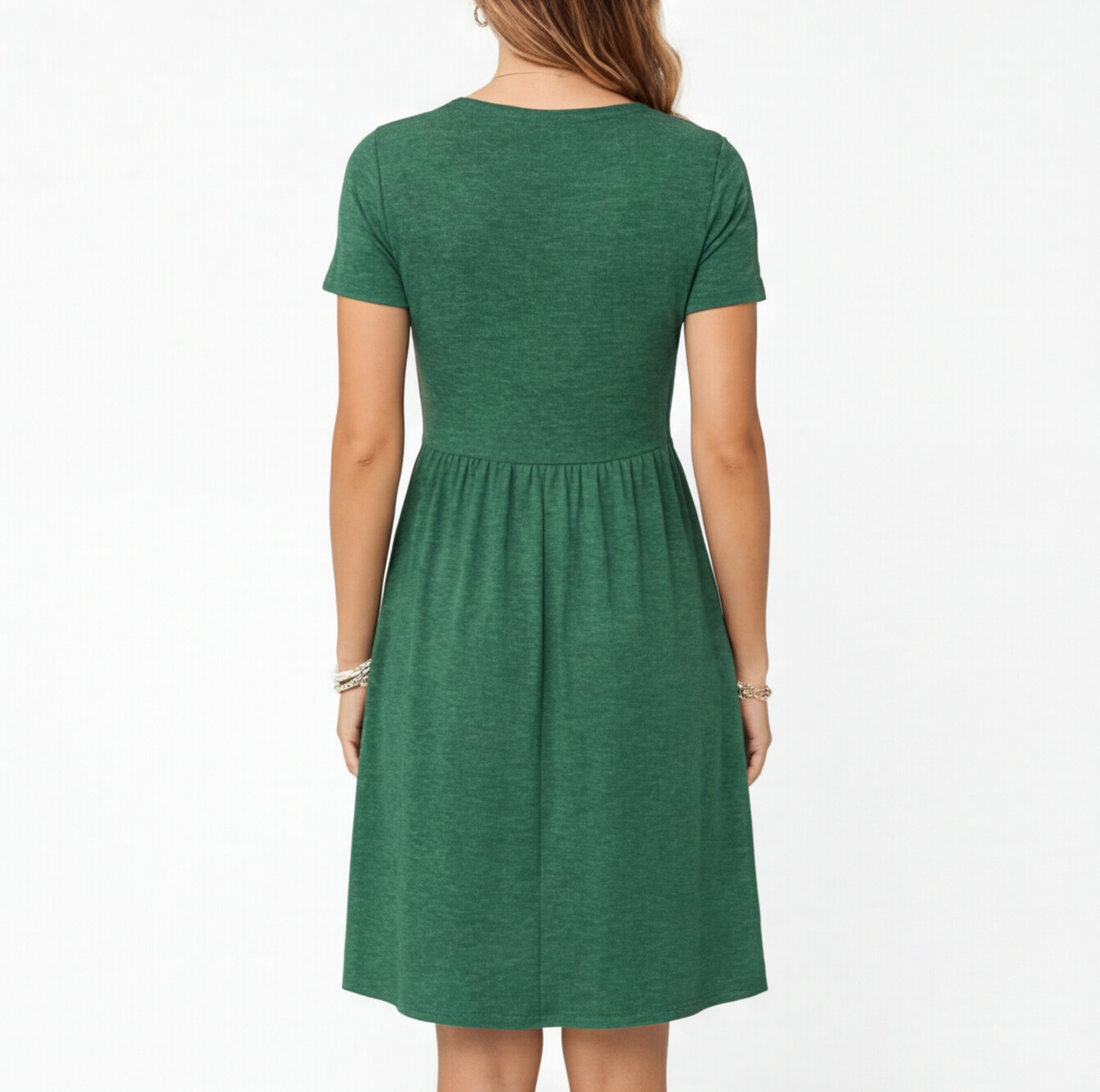 Abito Donna in Cotone Estivo Scollo a V Linea A