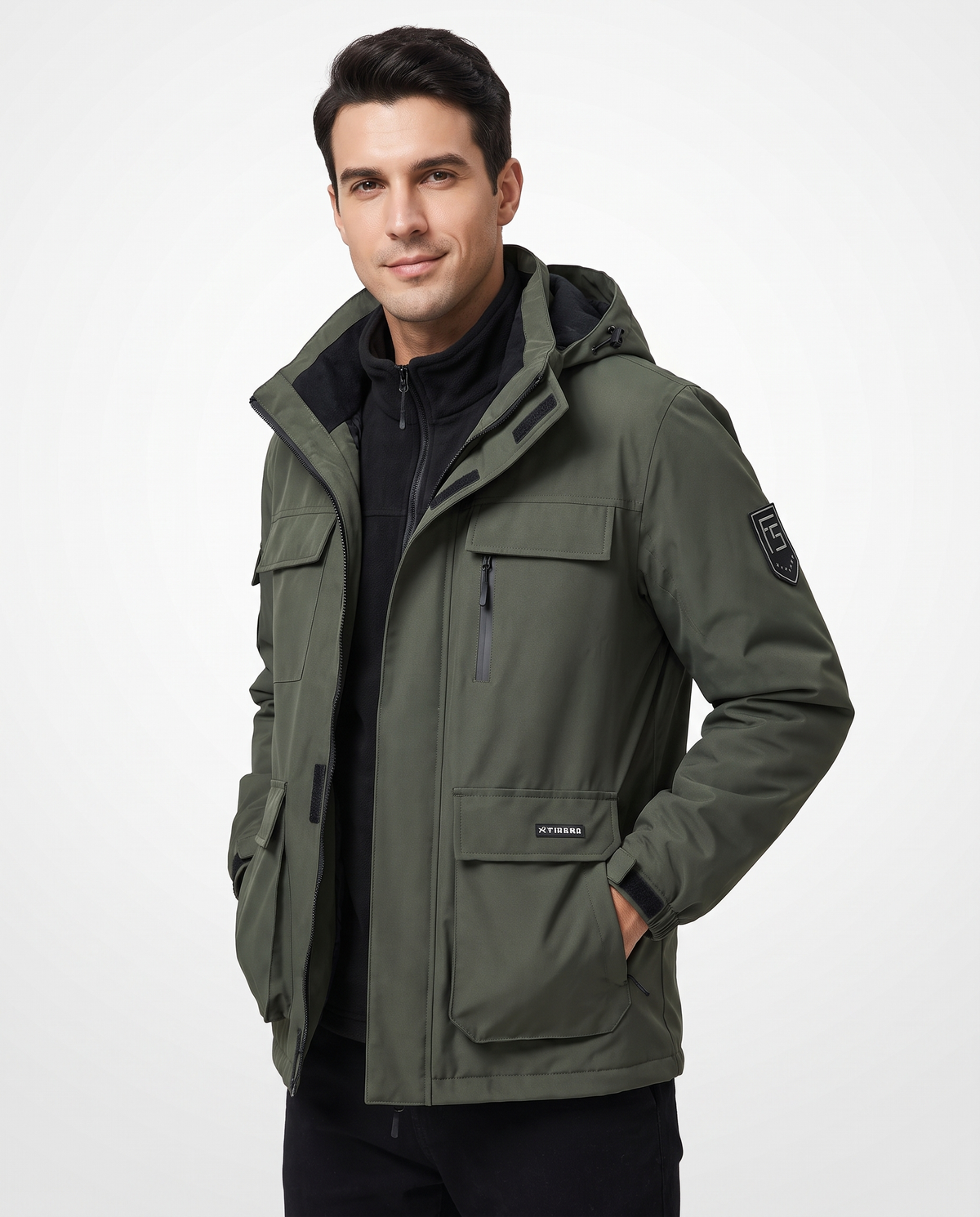 Giacca Uomo 3 in 1 Antivento Due Pezzi Staccabili