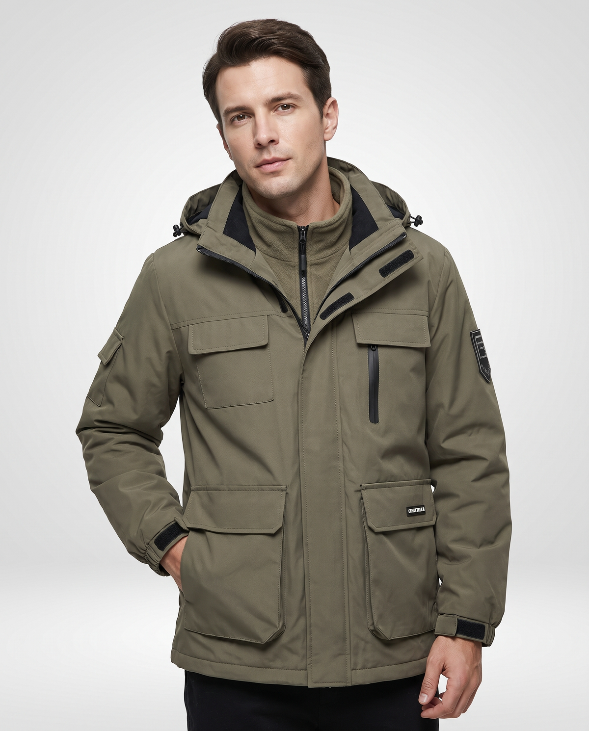Giacca Uomo 3 in 1 Antivento Due Pezzi Staccabili