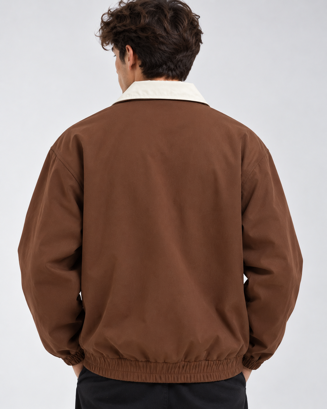 Giacca Uomo Stile Baseball Collo con Revers di Transizione