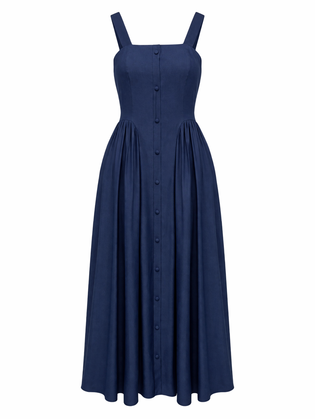 Abito Midi Donna con Spalline Estivo Leggero Comodo