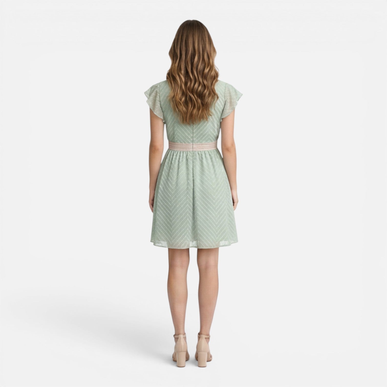 Abito Estivo Donna Scollo a V Linea A Pizzo