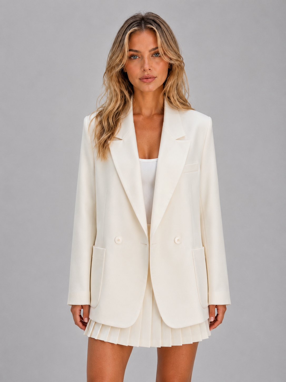 Blazer Donna Doppiopetto Oversize Sartoriale