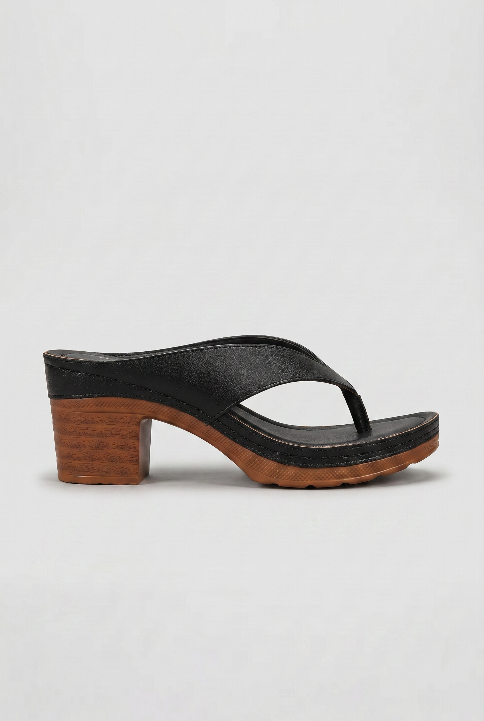 Sandali Donna Infradito con Platform e Tacco a Blocco