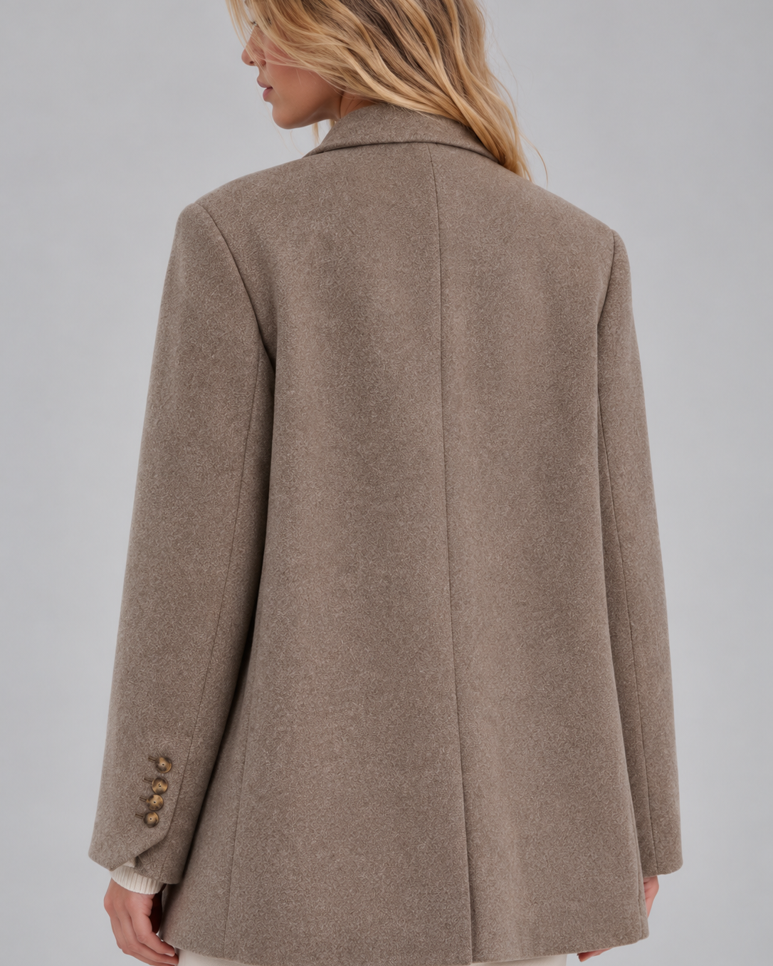 Blazer Donna Doppiopetto Oversize Lungo Sartoriale