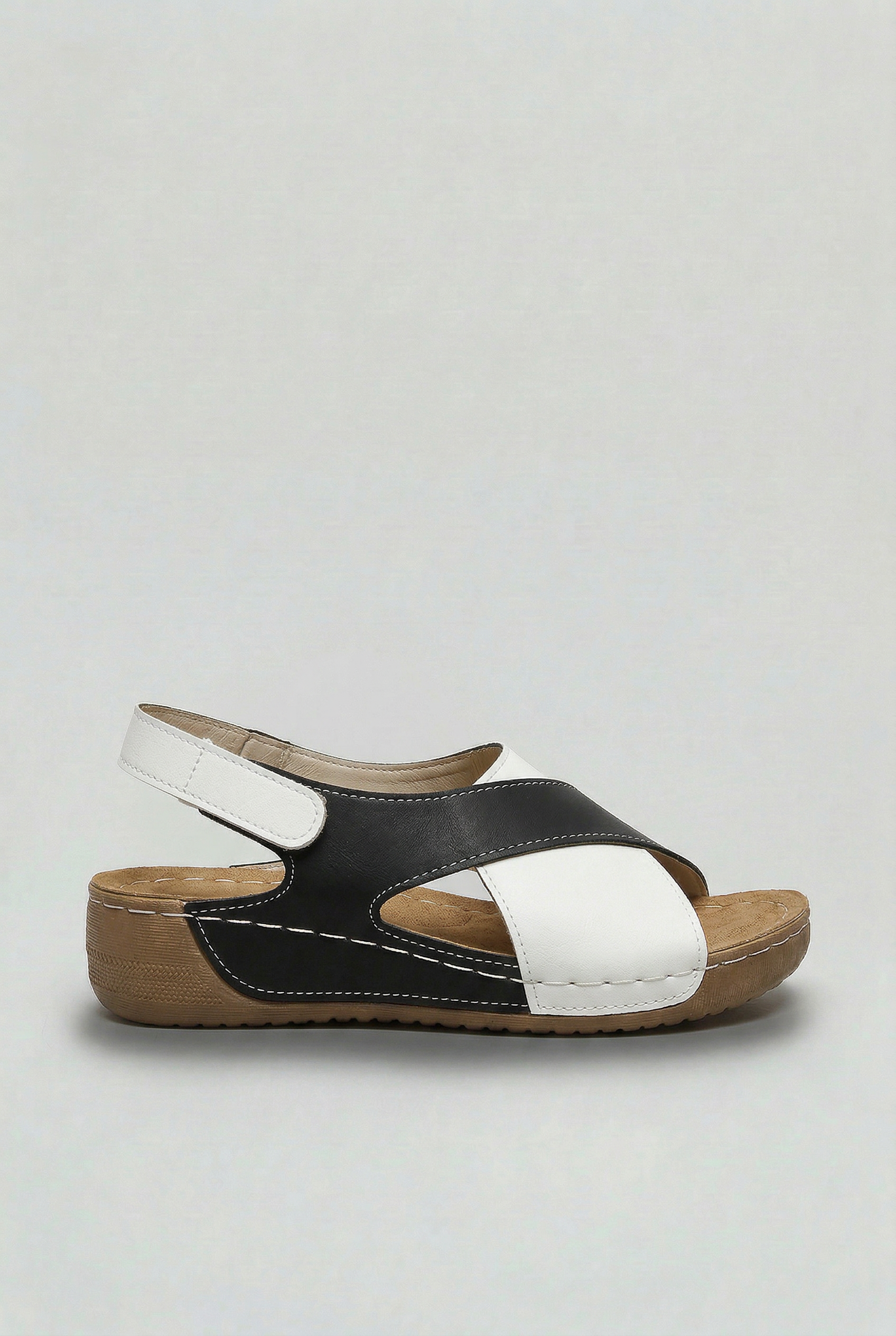 Sandali Donna con Strappo e Suola Imbottita Comodi