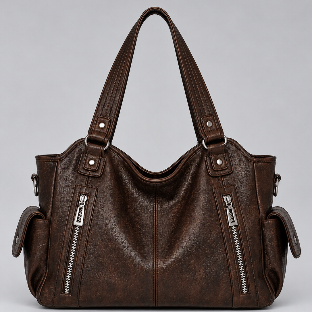 Borsa Donna a Spalla Grande Multitasche Stile Vintage