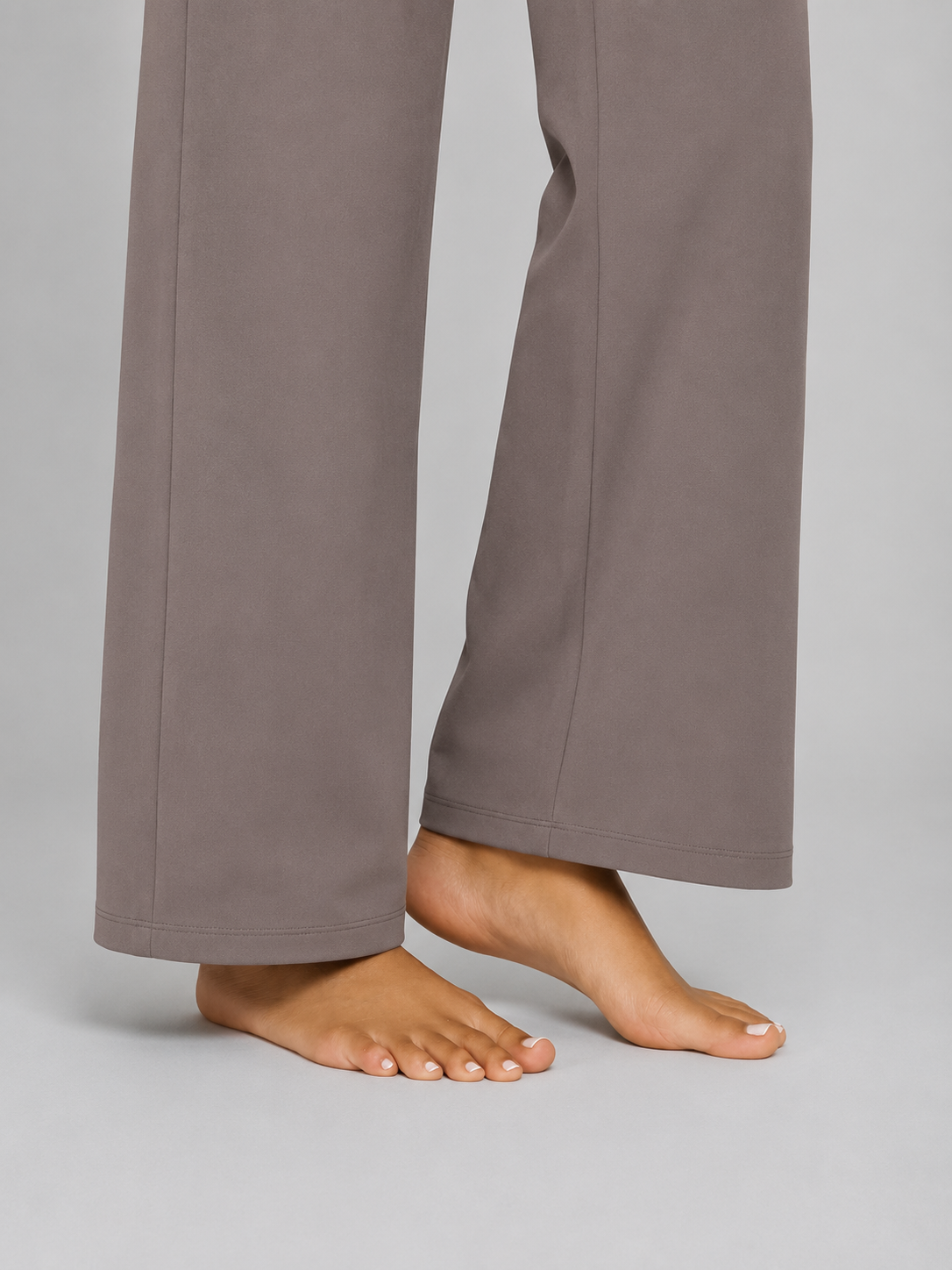 Pantaloni Donna Elasticizzati Gamba Dritta Vita Alta Comodi