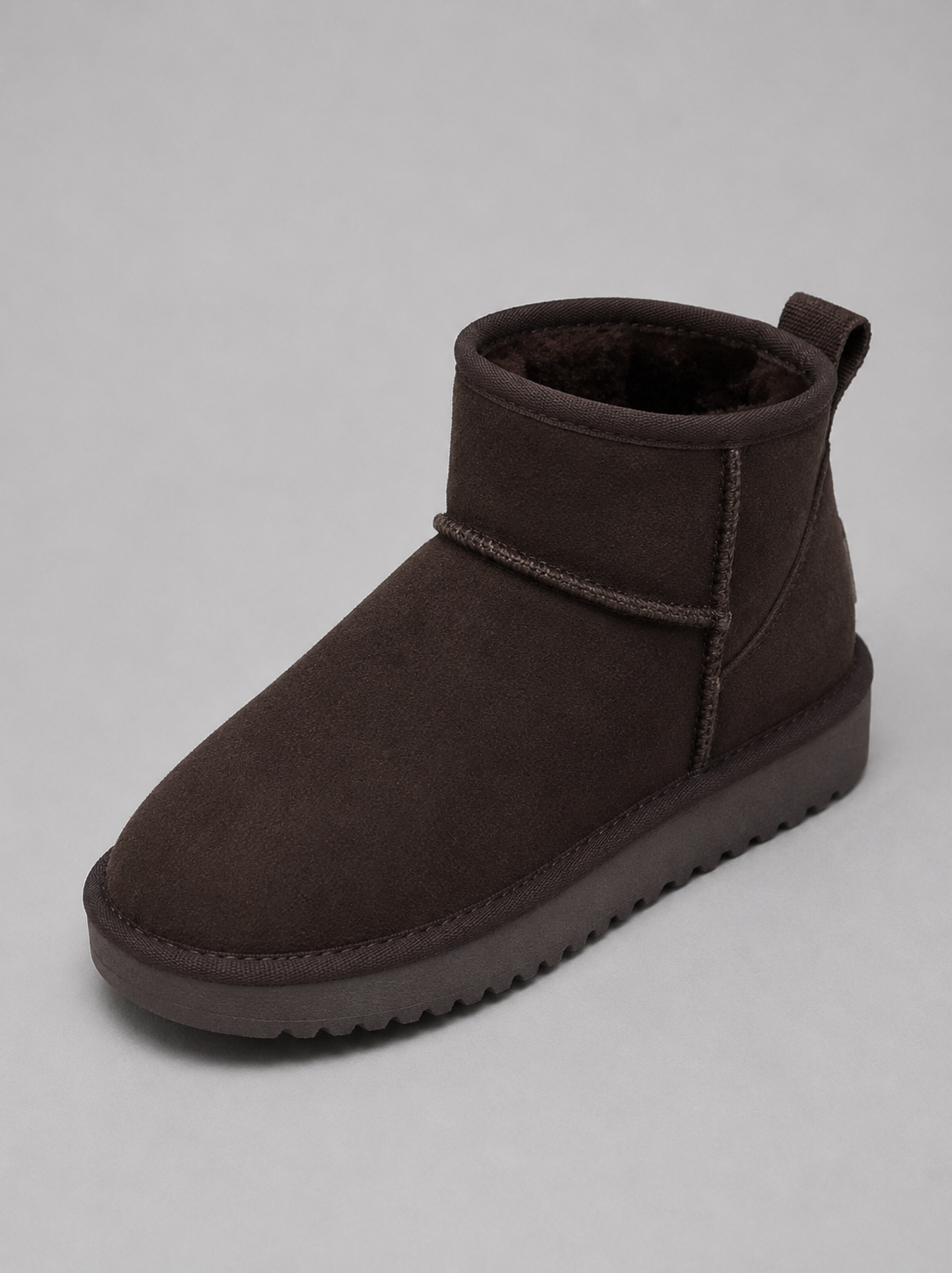 Stivaletti Donna in Camoscio con Shearling Naturale