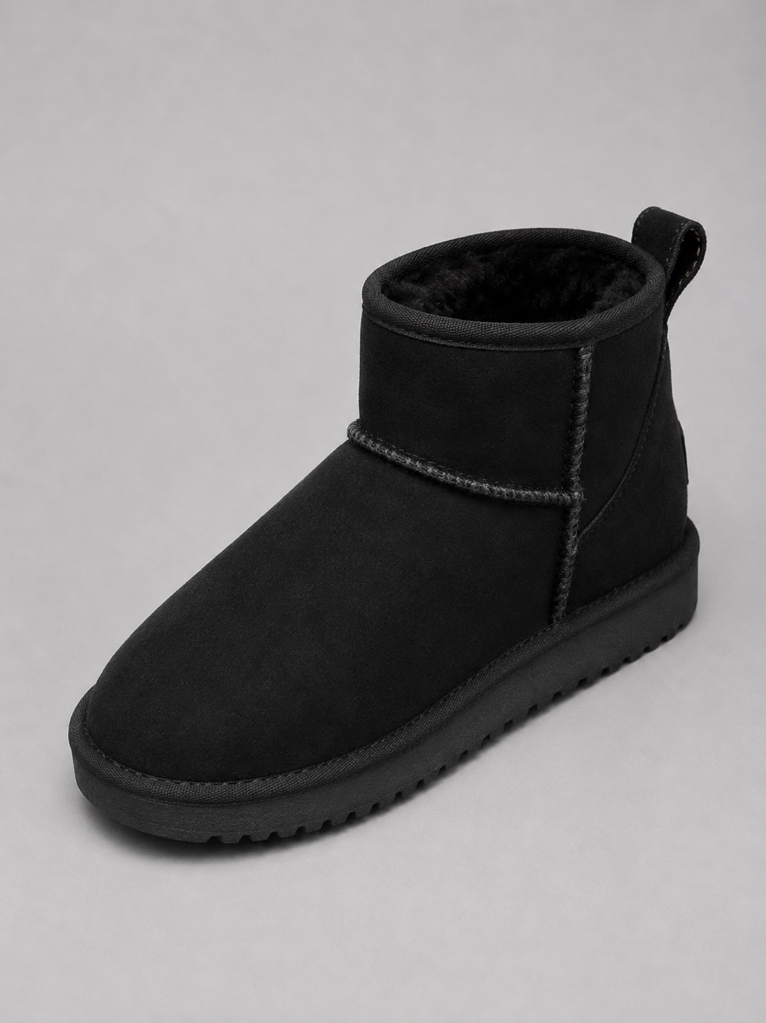 Stivaletti Donna in Camoscio con Shearling Naturale