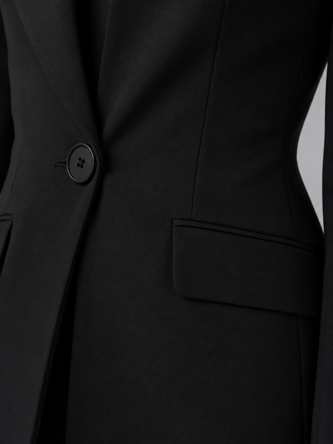 Tailleur Donna Blazer Senza Collo e Pantaloni Palazzo Minimal