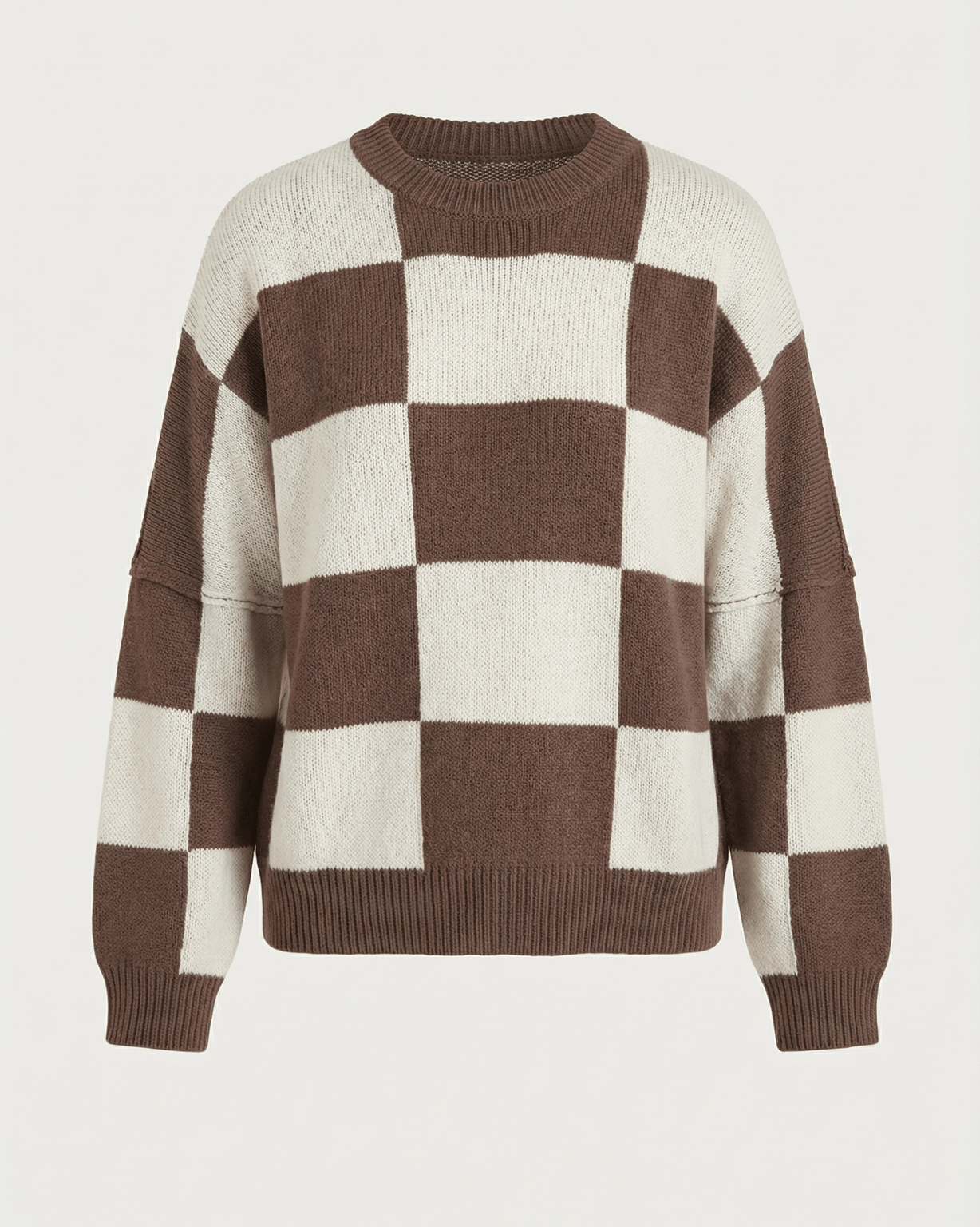 Aurazio Maglione a Quadri Checkered da Donna