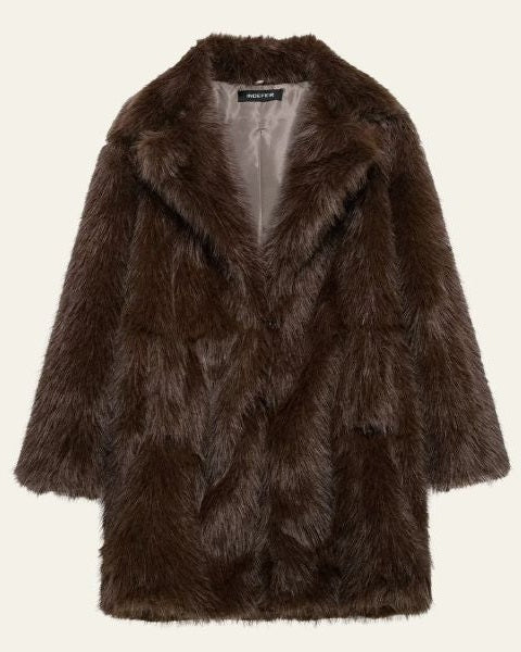 Aurazio Cappotto in Pelliccia Sintetica per Donna