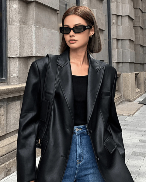 Blazer Donna da Sera Strutturato Sartoriale Linee Pulite