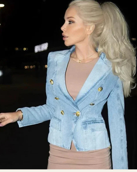 Aurazio Blazer di Jeans da Donna