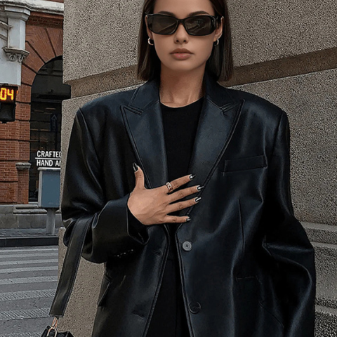 Blazer Donna da Sera Strutturato Sartoriale Linee Pulite