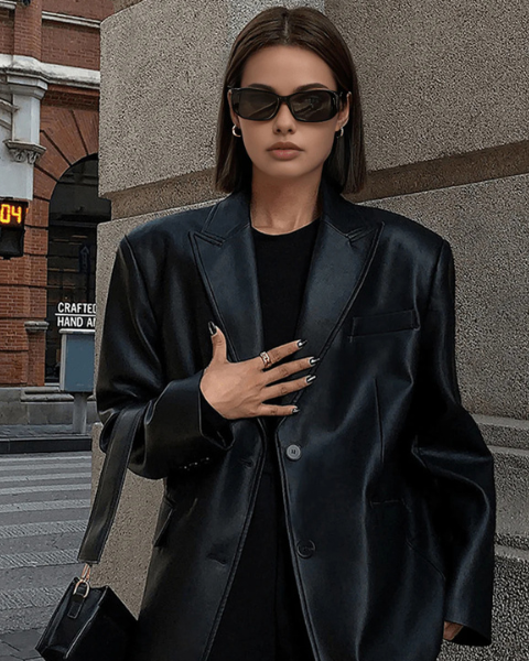 Blazer Donna da Sera Strutturato Sartoriale Linee Pulite