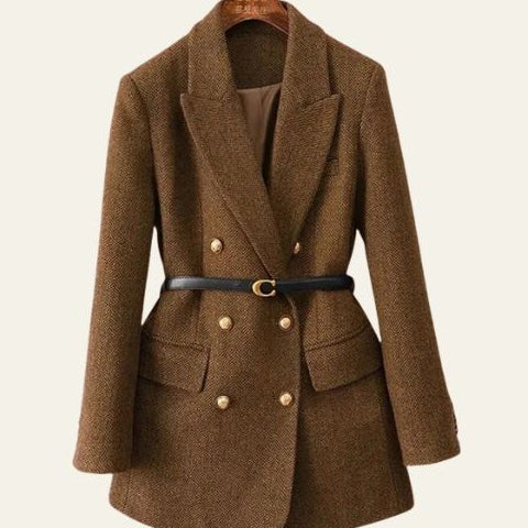 Aurazio Blazer Doppiopetto in tweed da donna