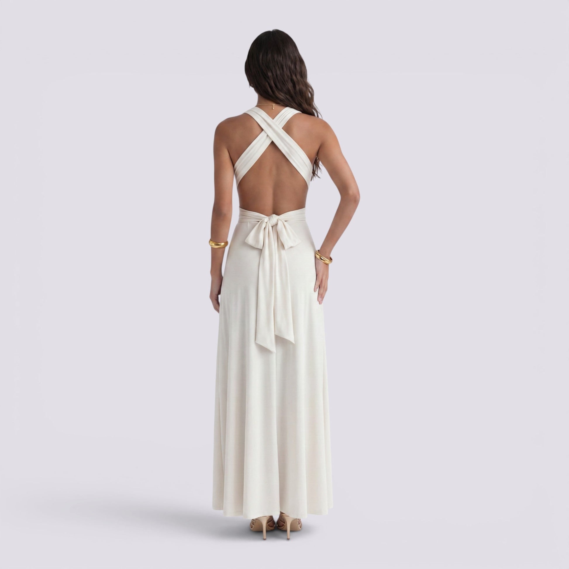 Abito Lungo Donna Multiposizione Elegante da Cerimonia