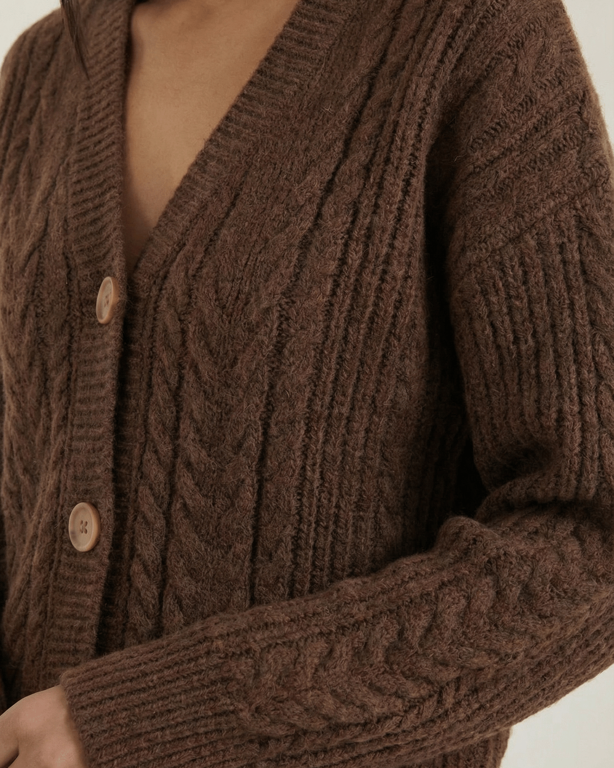 Aurazio Maglione Oversize a Treccia da Donna