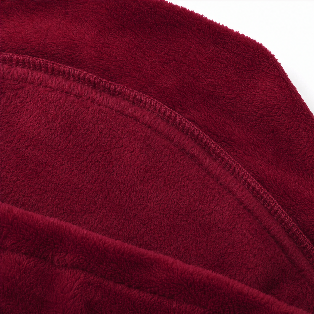 Abito Donna Lungo in Peluche con Cappuccio Homewear Linea ad A