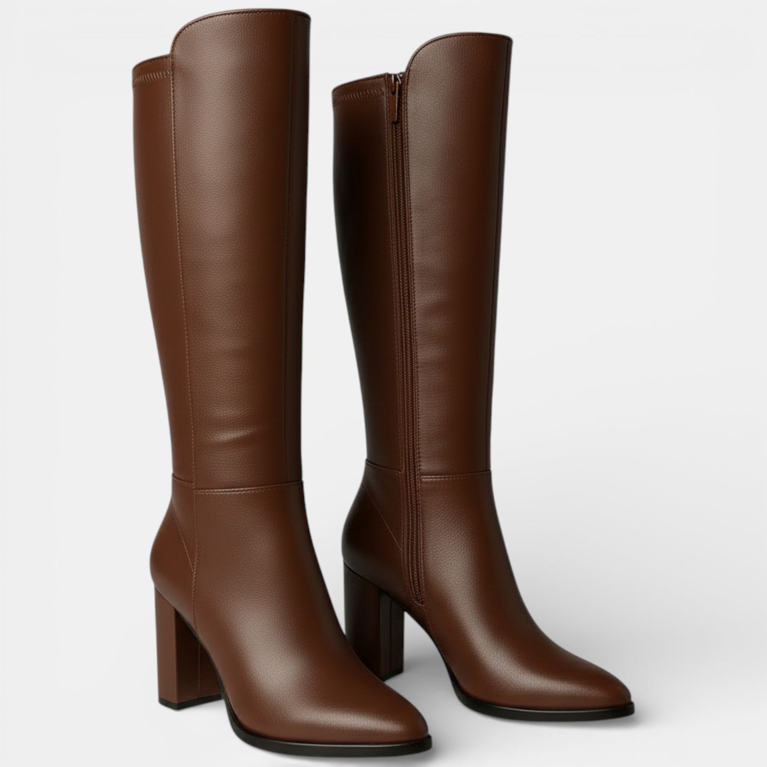 Aurazio Stivali Alti Ecopelle Comfort Versatili per Donna