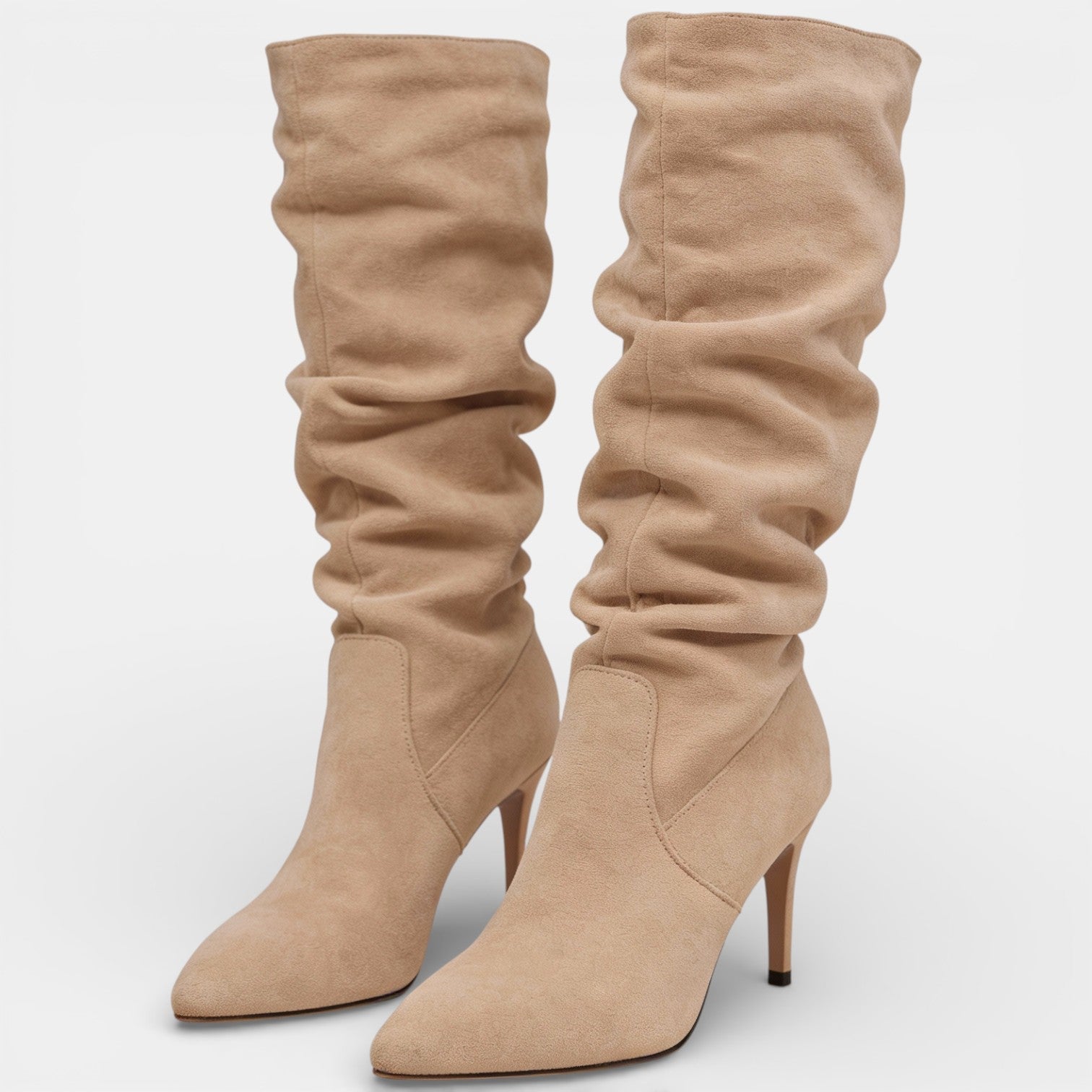 Stivali Donna in Camoscio Tacco Stiletto Eleganti