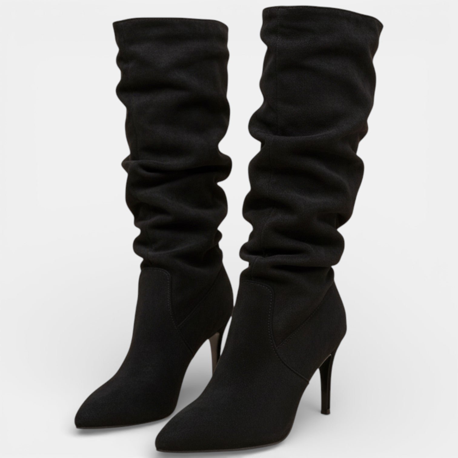 Aurazio Stivali Tacco Stiletto Camoscio Eleganza Pura per Donna