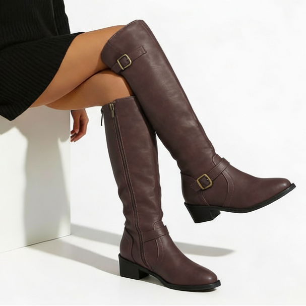 Aurazio Stivali Sopra Ginocchio Premium Lusso Eleganza per Donna