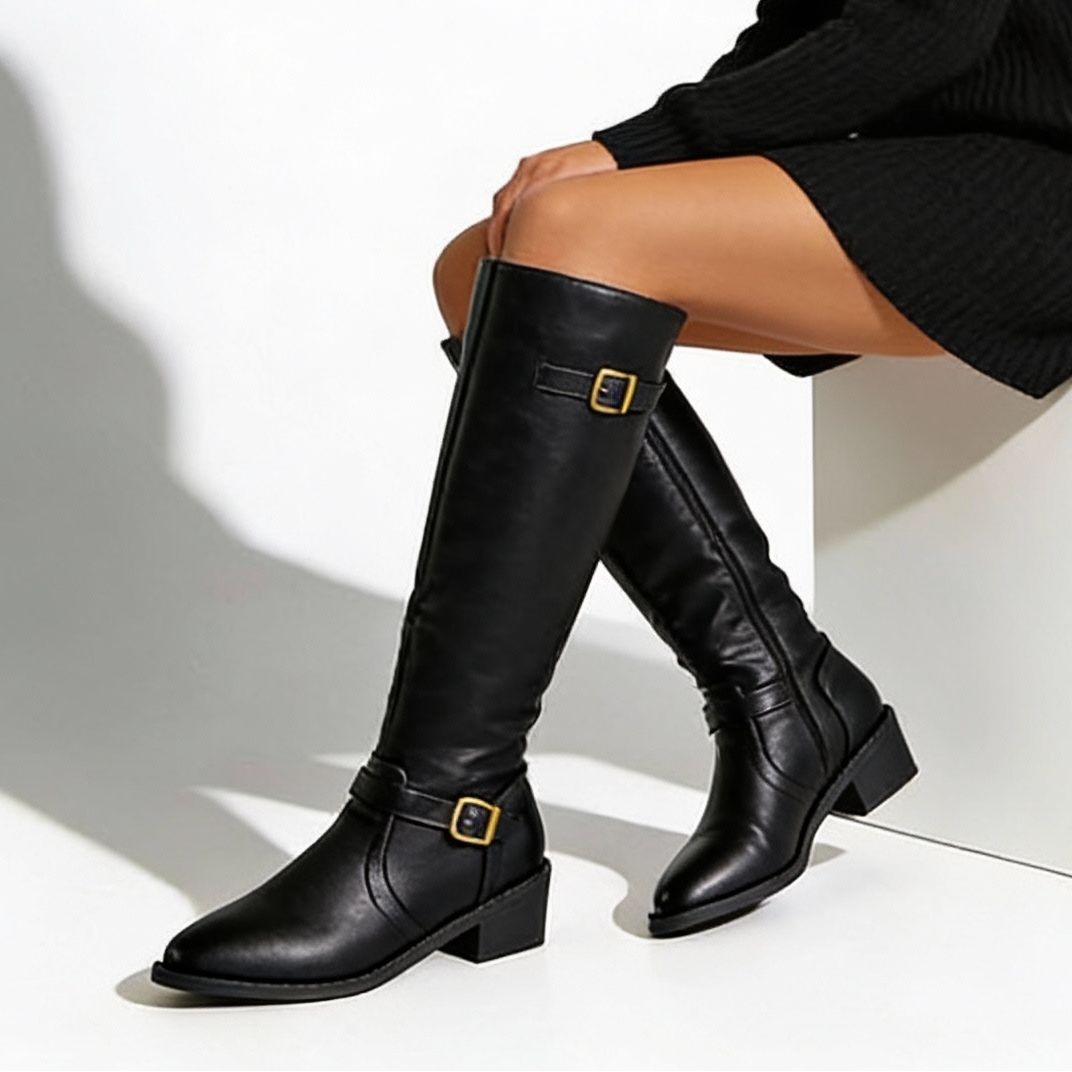 Aurazio Stivali Sopra Ginocchio Premium Lusso Eleganza per Donna