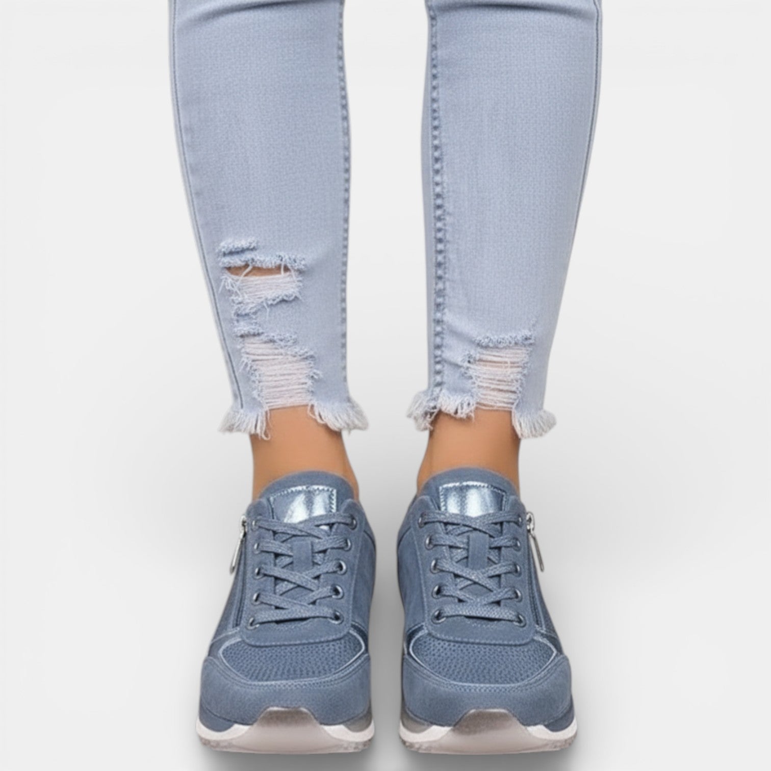 Aurazio Scarpe Platform Lucide Ortopediche Glamour per Donna