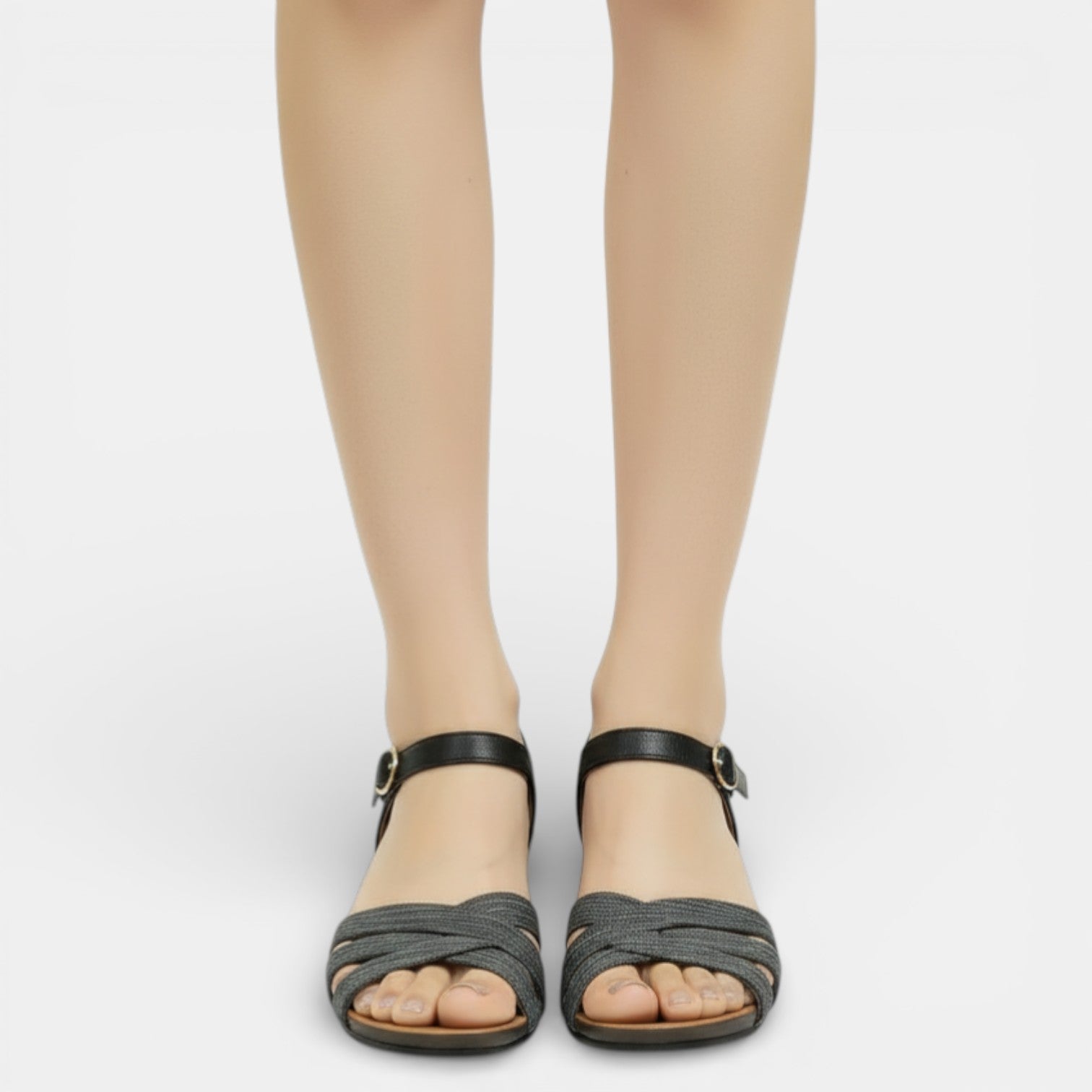 Aurazio Scarpe Antiscivolo Fibbia Suola Ergonomica per Donna