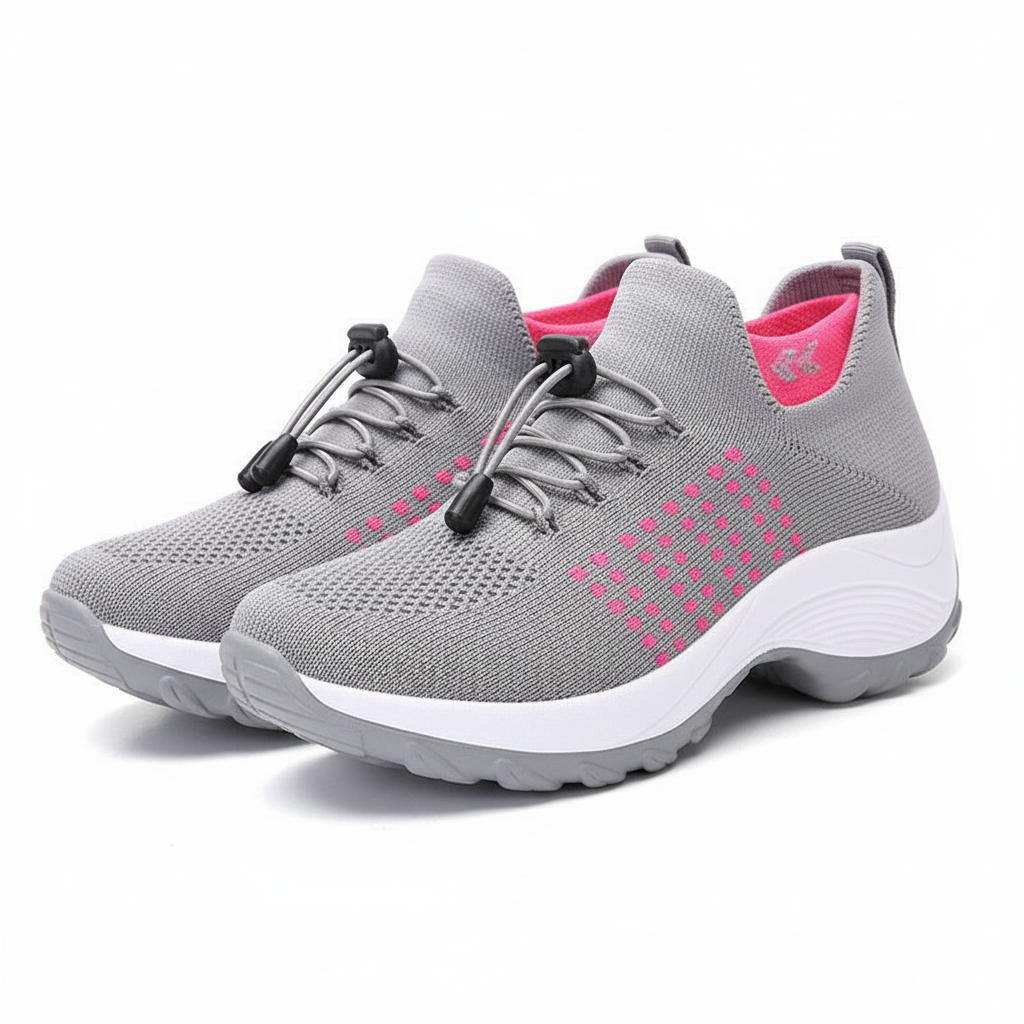 Aurazio Sneakers Calzino Ortopediche Tomaia Elastica per Donna