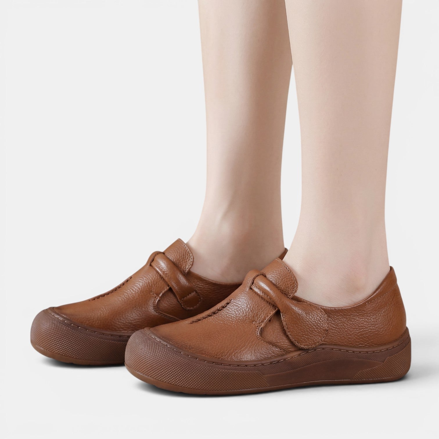 Aurazio Scarpe Pelle Ortopediche Suola Tecnica per Donna