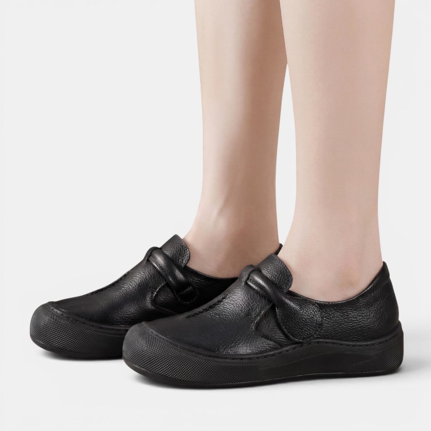 Aurazio Scarpe Pelle Ortopediche Suola Tecnica per Donna