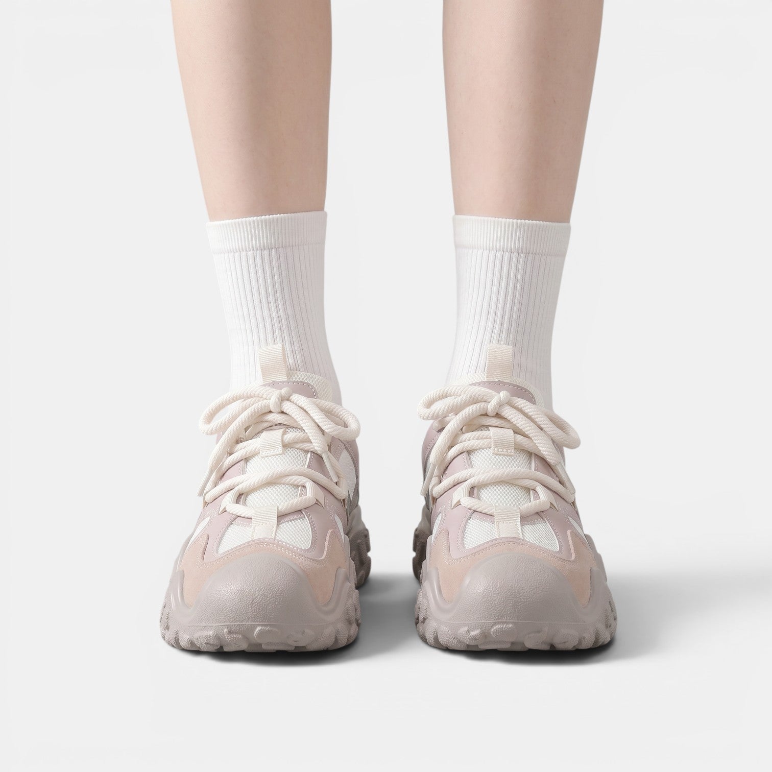 Aurazio Sneakers Rosa Ortopediche Suola Tecnica per Donna