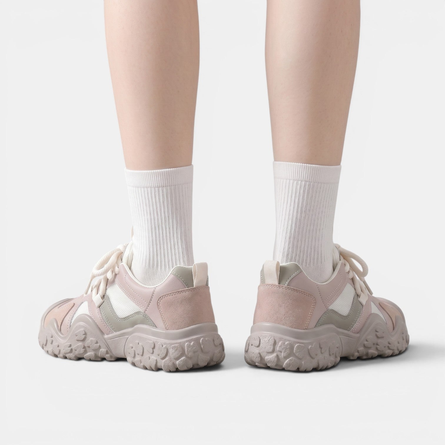 Aurazio Sneakers Rosa Ortopediche Suola Tecnica per Donna