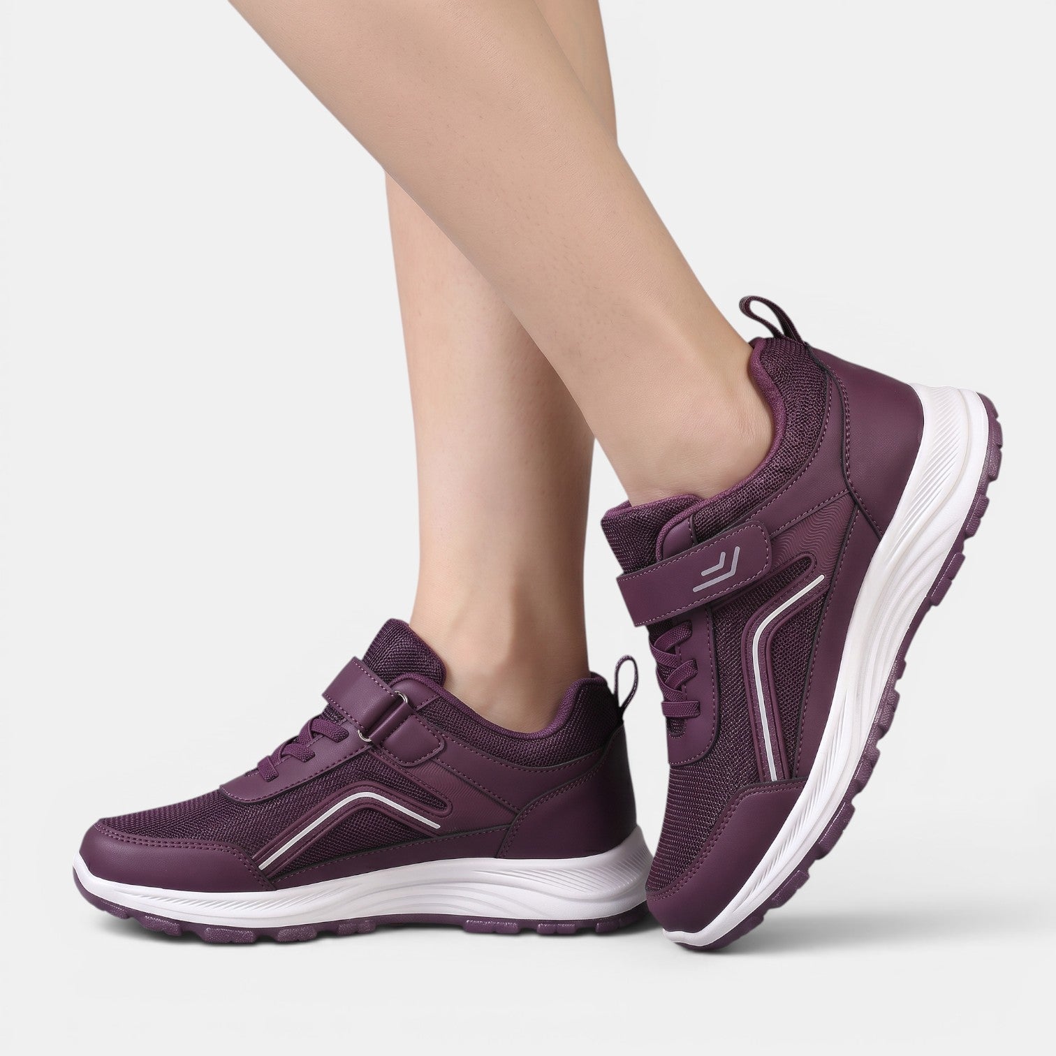 Aurazio Sneakers Morbide Ortopediche Tomaia Flessibile per Donna