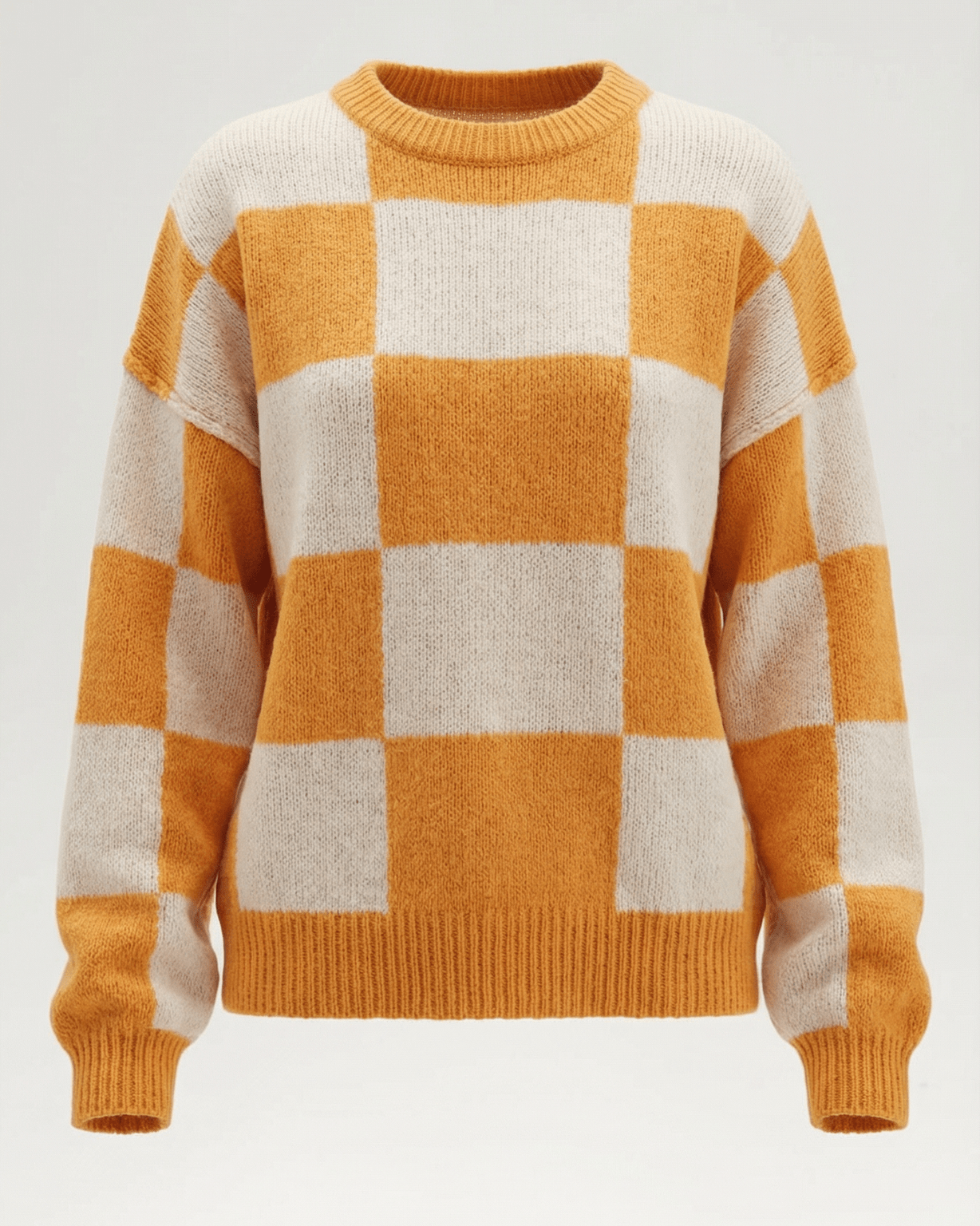 Aurazio Maglione a Quadri Checkered da Donna