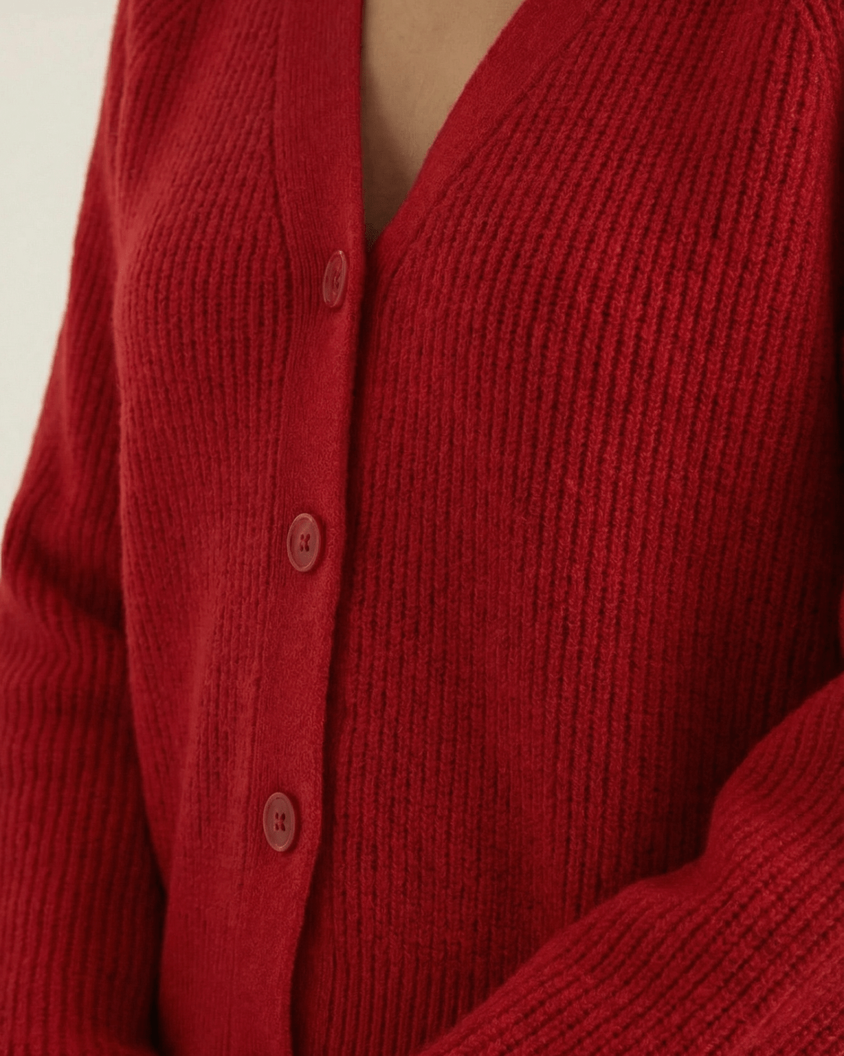 Aurazio Cardigan Bottonato Scollo a V per Donna