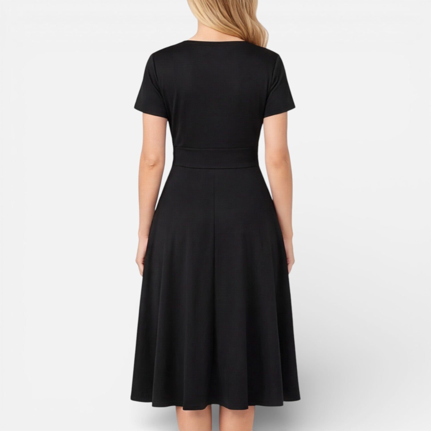 Abito Donna a Portafoglio Scollo a V Cerimonia Elegante