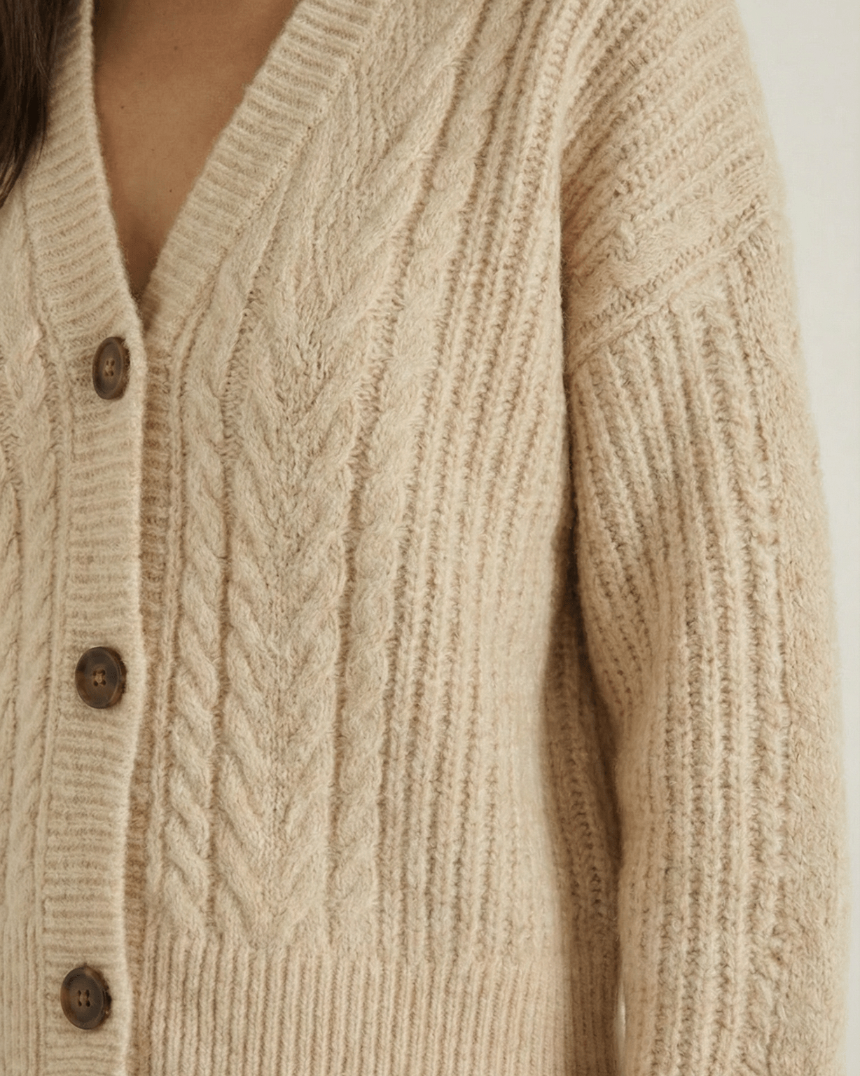 Aurazio Maglione Oversize a Treccia da Donna