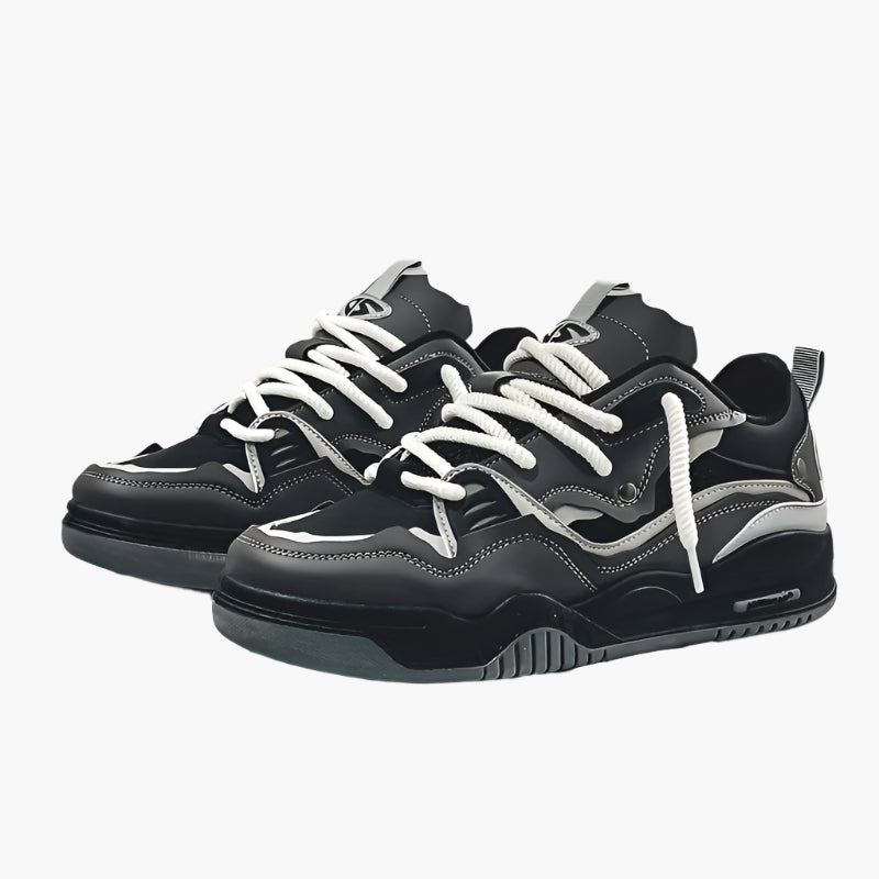 Sneakers Uomo Urbane Motivo Geometrico Tomaia in PU Suola in Gomma